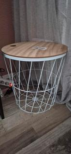 Bijzet tafeltje, Huis en Inrichting, Tafels | Bijzettafels, Minder dan 55 cm, Rond, Zo goed als nieuw, Ophalen