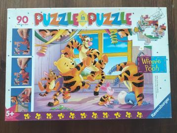 Winnie-de-Poeh puzzel in puzzel - Teigetjes familie (90 st) beschikbaar voor biedingen