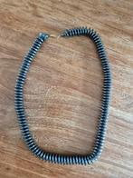 Hematiet ketting 18kt gouden slot vintage, Sieraden, Tassen en Uiterlijk, Kettingen, Ophalen of Verzenden, Zo goed als nieuw, Goud