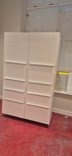 Kast Wit Hoogglans, Ophalen, Gebruikt, 25 tot 50 cm
