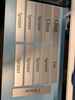 Mercedes showroom platen Kenteken platen, Ophalen of Verzenden, Zo goed als nieuw, Reclamebord