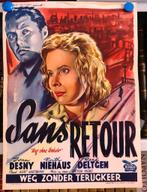 Filmposter Sans Retour / Weg zonder terugkeer, Ophalen of Verzenden, A1 t/m A3, Film en Tv, Rechthoekig Staand