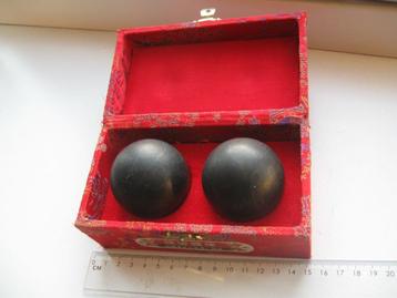 Oude Chinese Baoding ballen ontspanning handmassage sierdoos beschikbaar voor biedingen