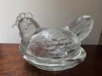 Vintage glazen schaaltje kip, Ophalen