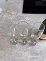 Set van 3 Champagneglazen, Glas of Glazen, Ophalen of Verzenden, Effen, Glas