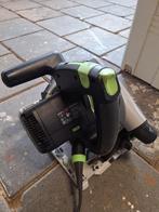 FESTOOL TS 55 REBQ + 2 STUKS GELEIDERAILS, Doe-het-zelf en Verbouw, Gereedschap | Zaagmachines, Ophalen, Invalzaag, Zo goed als nieuw
