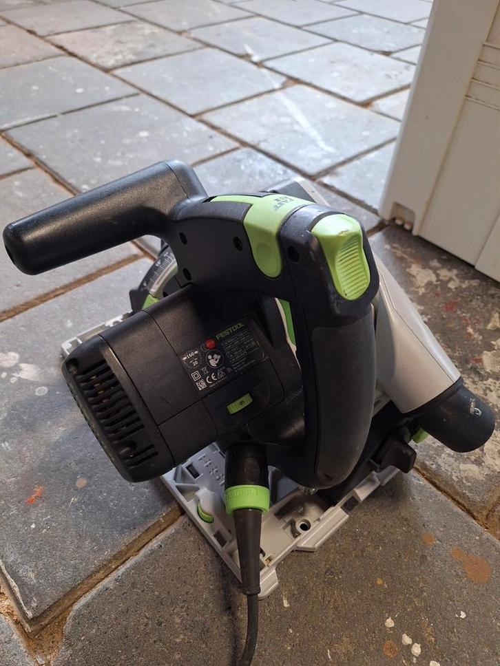 FESTOOL TS 55 REBQ + 2 STUKS GELEIDERAILS, Doe-het-zelf en Verbouw, Gereedschap | Zaagmachines, Zo goed als nieuw, Invalzaag, 1200 watt of meer