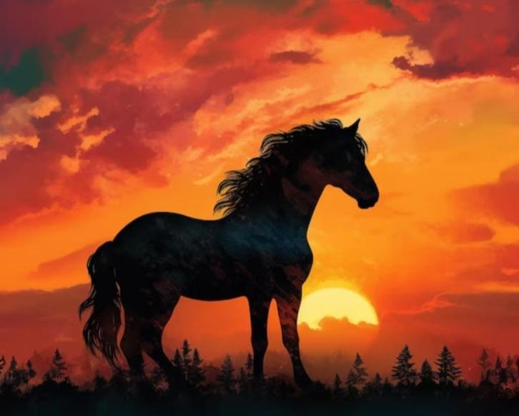 Een Gouden draad naar Harmonie en Samenwerking, Dieren en Toebehoren, Paarden, Meerdere dieren, 0 tot 2 jaar, Dressuurpaard