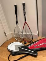 Twee Dunlop squash rackets, zelden gebruikt, Sport en Fitness, Squash, Gebruikt, Ophalen