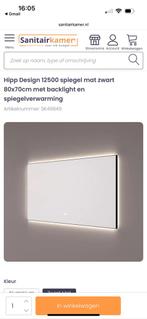 Nieuw: 80x70cm badkamerspiegel met backlight en verwarming, Ophalen, Spiegelkast, Nieuw, 50 tot 100 cm
