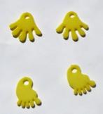 Mix van gele kunststofbedels voor kindersieraden (10 stuks), Verzenden, Nieuw, Bedel