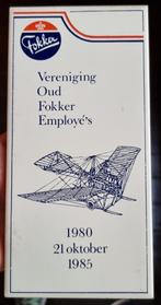 Tegeltje Fokker met logo & vliegtuig - zeldzaam - IZGST, Verzamelen, Luchtvaart en Vliegtuigspotten, Ophalen of Verzenden, Zo goed als nieuw
