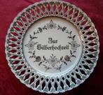 Porseleinen wandbord "Zur Silberhochzeit" G.W. Röslau, Ophalen of Verzenden