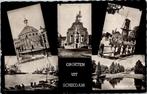 Groeten uit Schiedam - 4 ansichtkaarten jaren 50 60 70, Verzamelen, Verzenden, 1940 tot 1960, Gelopen, Zuid-Holland