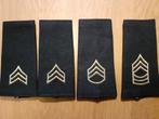 US Army 4 rangtekens set4 €7,50, Ophalen of Verzenden, Landmacht, Amerika, Embleem of Badge