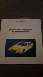 Nederlandse brochure Matra Simca Bagheera, Ophalen of Verzenden, Gelezen, Overige merken