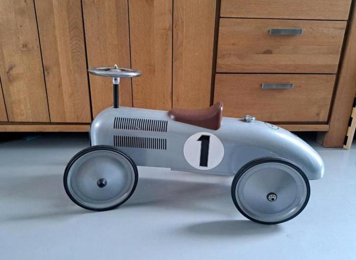 Retro Racewagen Loopauto, Kinderen en Baby's, Speelgoed | Buiten | Voertuigen en Loopfietsen, Zo goed als nieuw, Loopvoertuig