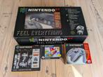 Nintendo N64 “Feel Everything” Big Box  -Zeer Zeldzaam-, Spelcomputers en Games, Verzenden, Gebruikt, Met 2 controllers