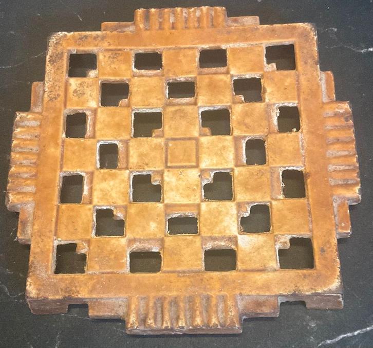 Emaille ART DECO Onderzetter Gietijzer, Antiek en Kunst, Antiek | Emaille, Ophalen