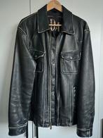 Jack Daniel's leren jack maat L, Maat 52/54 (L), Zwart, Ophalen of Verzenden, Gedragen