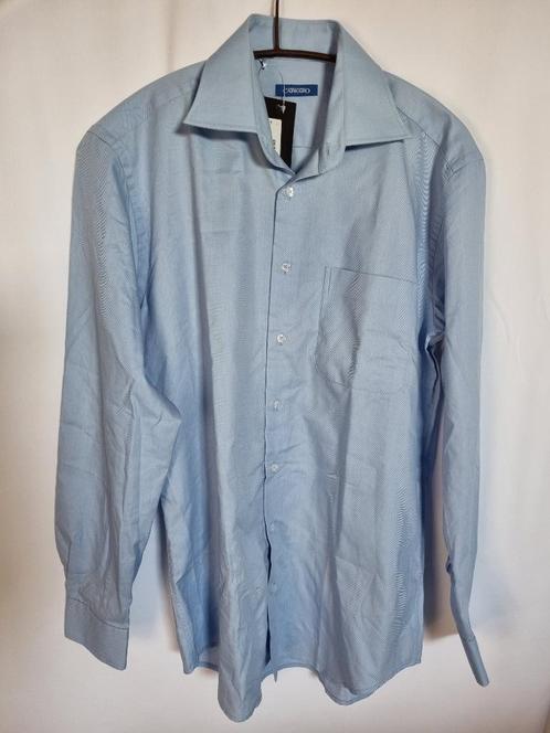 Heren overhemd Giovanni Capraro boordmaat 39 40 41 45 nieuw, Kleding | Heren, Overhemden, Nieuw, Overige halswijdtes, Blauw, Verzenden