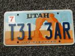Kentekenplaat licenseplate Utah Arches 2 USA, Verzamelen, Verzenden, Gebruikt, Auto's