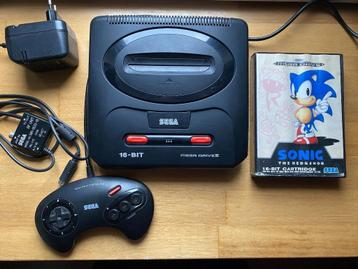 Sega Mega Drive II console + sonic beschikbaar voor biedingen