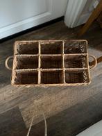 Riviera Maison Mand met 9 Vakken - Nieuwstaat, Mand, Nieuw, Ophalen of Verzenden, Riet