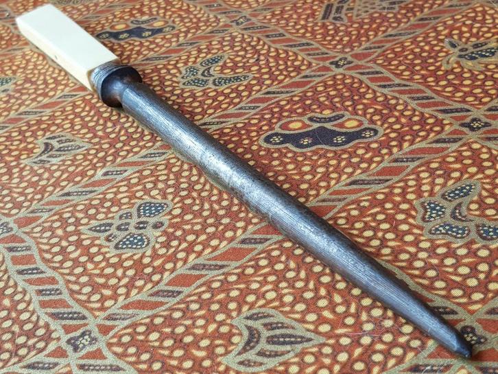 Mooie antieke wetstaal met zilver uit Engeland 29,3 cm., Antiek en Kunst, Antiek | Woonaccessoires, Ophalen of Verzenden