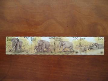 Olifanten Sri Lanka 1986, mi. 753-56 in vierstrook postfris beschikbaar voor biedingen
