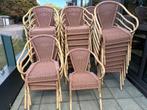 Tuinstoelen - totaal 44, Huis en Inrichting, Stoelen, Ophalen, Kunststof, Gebruikt, Bruin