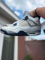 Jordan 4 midnight navy, Wit, Ophalen of Verzenden, Gedragen, Nike Air Jordan