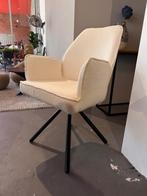 Draaibare stoel - stoel draaibaar - eetkamerstoelen boucle, Ophalen, Wit, Nieuw, Stof