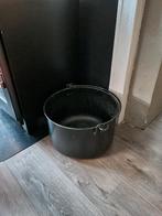 Grote Zwarte Houtbak van staal, Ophalen, Gebruikt