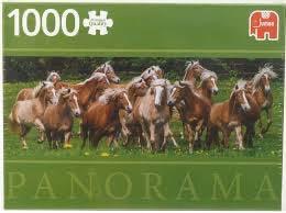 Jumbo - Haflinger Paarden - 1000 stukjes  (AANBIEDING), Hobby en Vrije tijd, Denksport en Puzzels, Nieuw, Legpuzzel, 500 t/m 1500 stukjes
