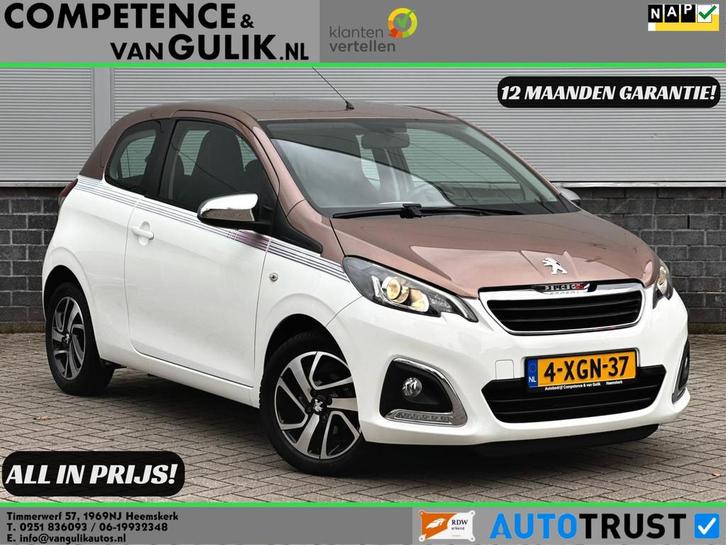 Peugeot 108 1.2 VTi Allure | Cruise control | Airco | LED |, Auto's, Peugeot, Bedrijf, Te koop, ABS, Airbags, Airconditioning