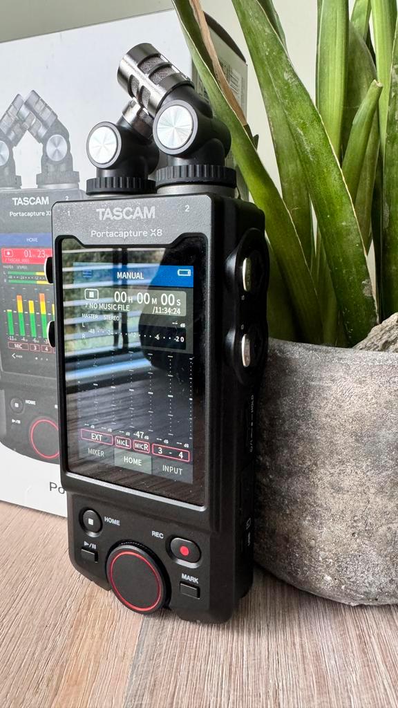 Tascam Portacapture X8 handheld PCM recorder, Audio, Tv en Foto, Professionele Audio-, Tv- en Video-apparatuur, Zo goed als nieuw