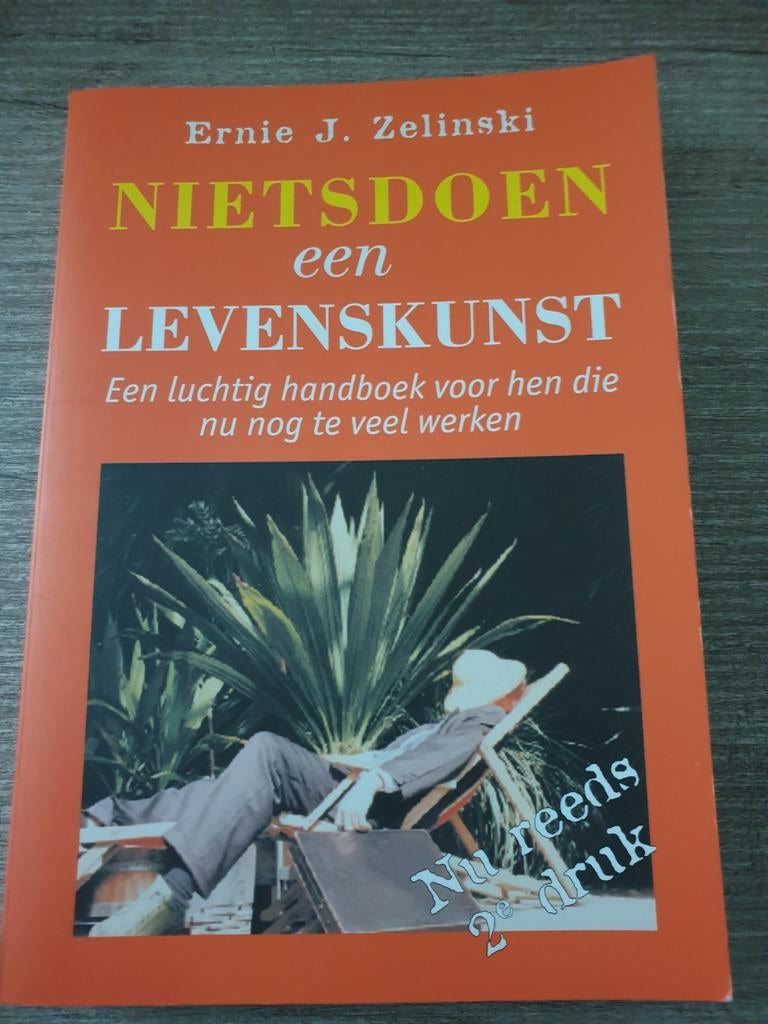 Nietdoen, een levenskunst - Zelinski, Ophalen of Verzenden, Gelezen, Ernie J. Zelinski