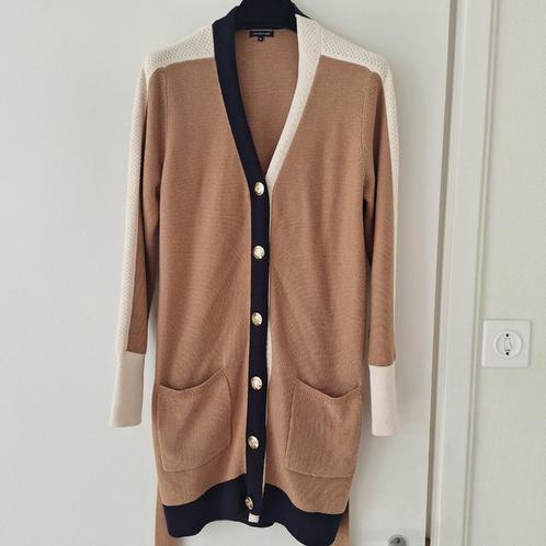 Caroline Biss vest beige, blauw, ecru met 38, Kleding | Dames, Truien en Vesten, Zo goed als nieuw, Maat 38/40 (M), Beige, Ophalen of Verzenden
