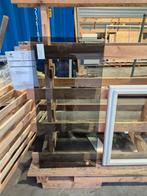 Gehard Grijs Glas 8mm - 526x1126mm, Plat Poli Geslepen, Doe-het-zelf en Verbouw, Glas en Ramen, Minder dan 80 cm, 80 tot 120 cm