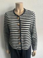 Vila zwart crème streep jasje/vest maat M, Kleding | Dames, Maat 38/40 (M), Verzenden, Zwart, Vila