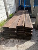 Gebruikte bankirai vlonderdelen, Tuin en Terras, Ophalen, Gebruikt, Hout