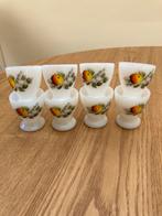 8 vintage Arcopal Fruits de France glazen eierdopjes, Overige typen, Ophalen of Verzenden, Overige stijlen, Glas