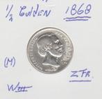 (M)  mooie 1/2 gld 1868 zfr,  W III., ½ gulden, Zilver, Ophalen of Verzenden, Koning Willem III