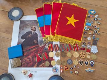 Lot van 69 Soviet Sovjet Medailles, Onderscheidingen beschikbaar voor biedingen