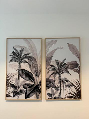 Schilderij planten 2 delig beschikbaar voor biedingen