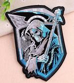 Skelet Death Harley Stoffen Kleding Opstrijk Patch, Motoren, Verzenden, Nieuw