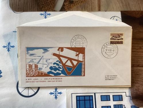 No1871 Deltawerken 8 mei 1963 J.van Mastrigt Heb ook van Ned, Postzegels en Munten, Postzegels | Eerstedagenveloppen, Onbeschreven