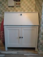 Witte secretaire met deuren en lades. Kan ook als burea, Ophalen, Overige materialen, 100 tot 150 cm, 50 tot 100 cm