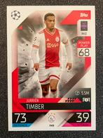 Topps MA 22/23    JURRIËN TIMBER    AFC AJAX, Ophalen of Verzenden, Zo goed als nieuw, Plaatje